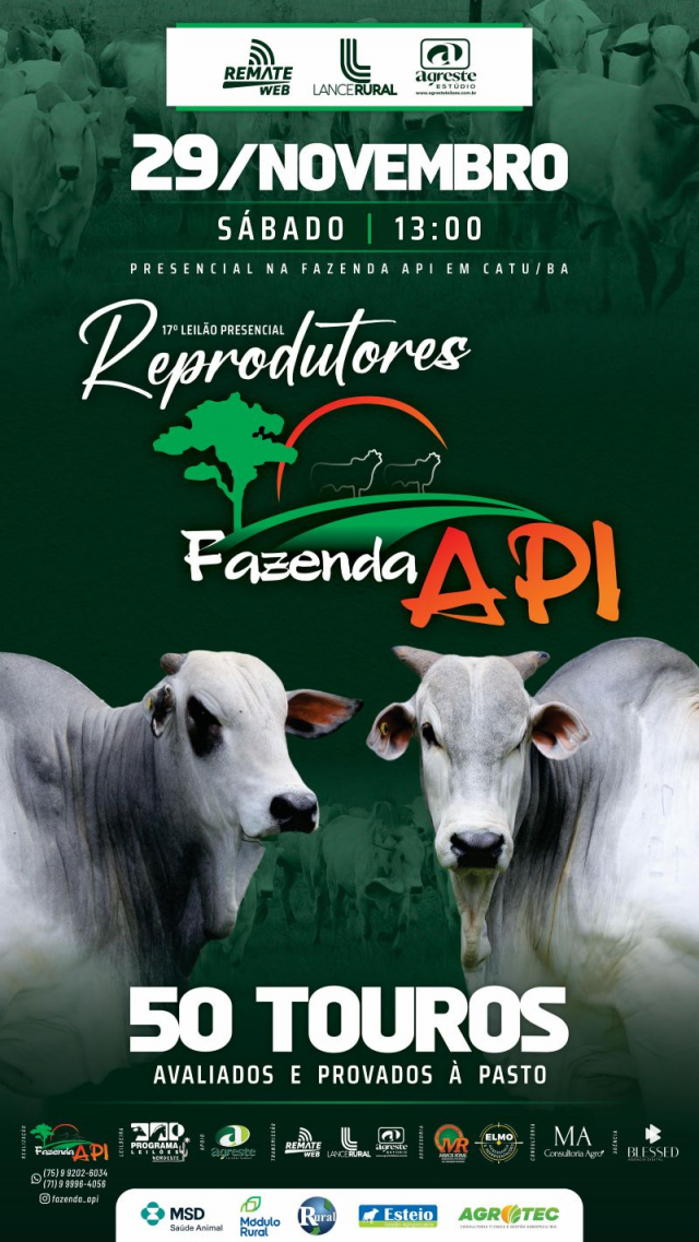 17º Leilão Reprodutores Fazenda API