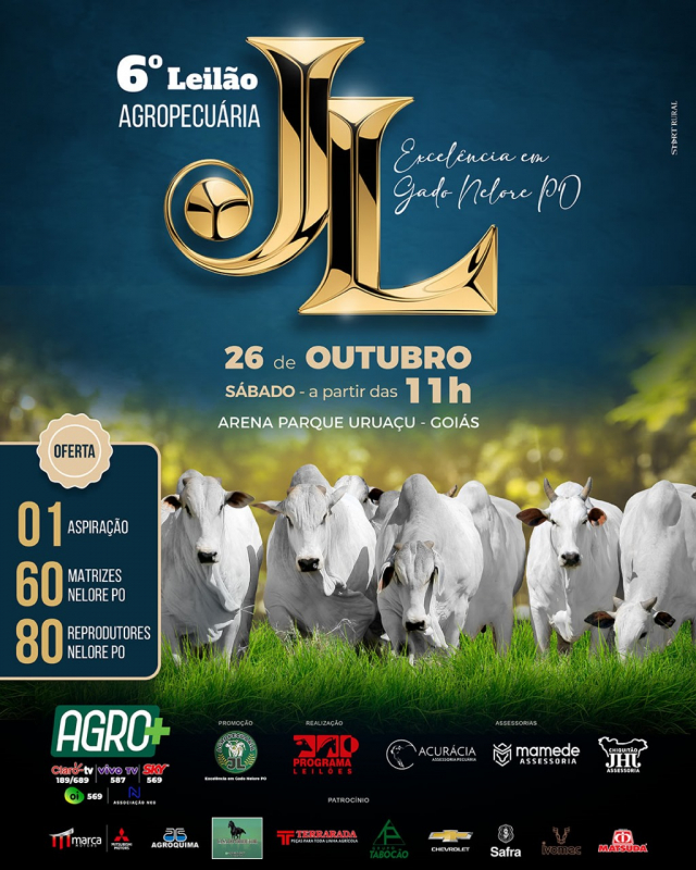 6° Leilão Agropecuária JL