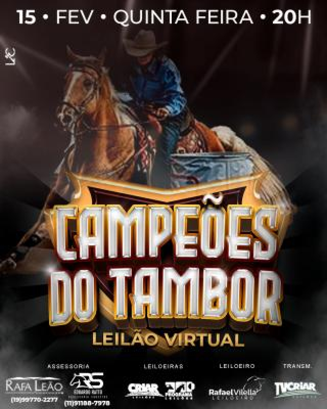 Leilão Virtual Campeões do Tambor