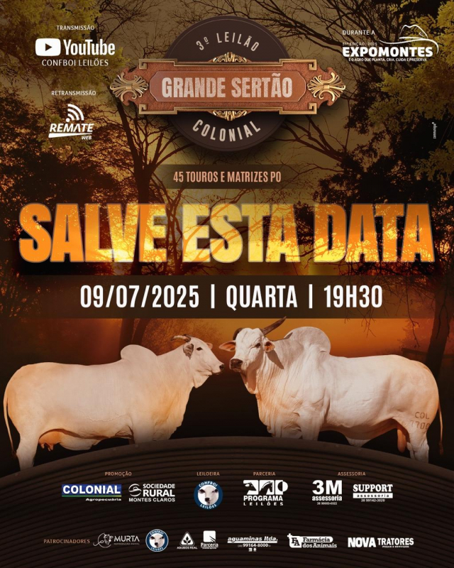 3º Leilão Grande Sertão Colonial