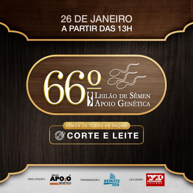 Leilão Virtual Apoio Genética