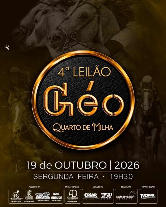 4° Leilão Géo Quarto de Milha
