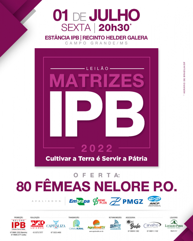 Leilão Matrizes IPB 2022