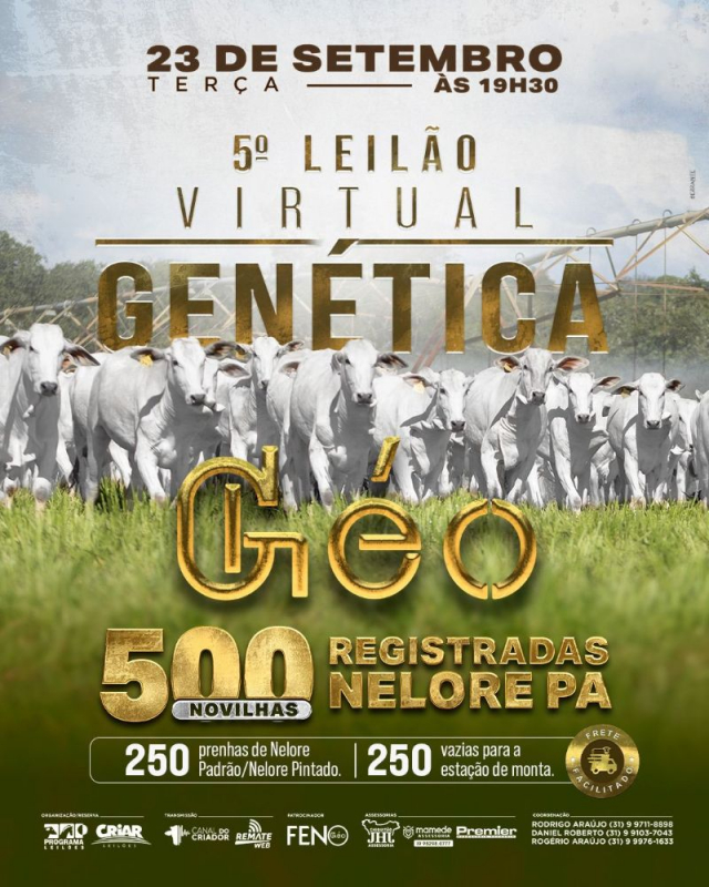 5º Leilão Virtual Genética Géo