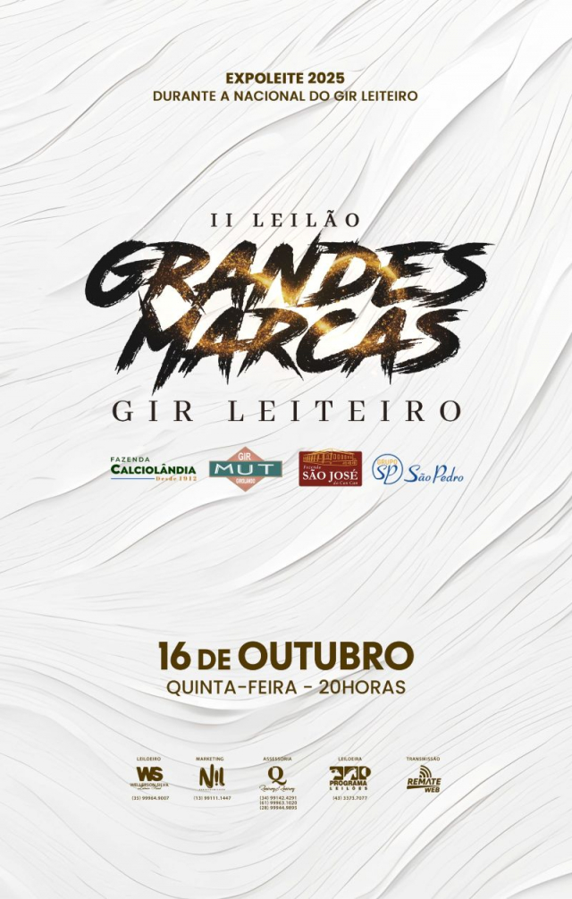 II Leilão Grandes Marcas Gir Leiteiro