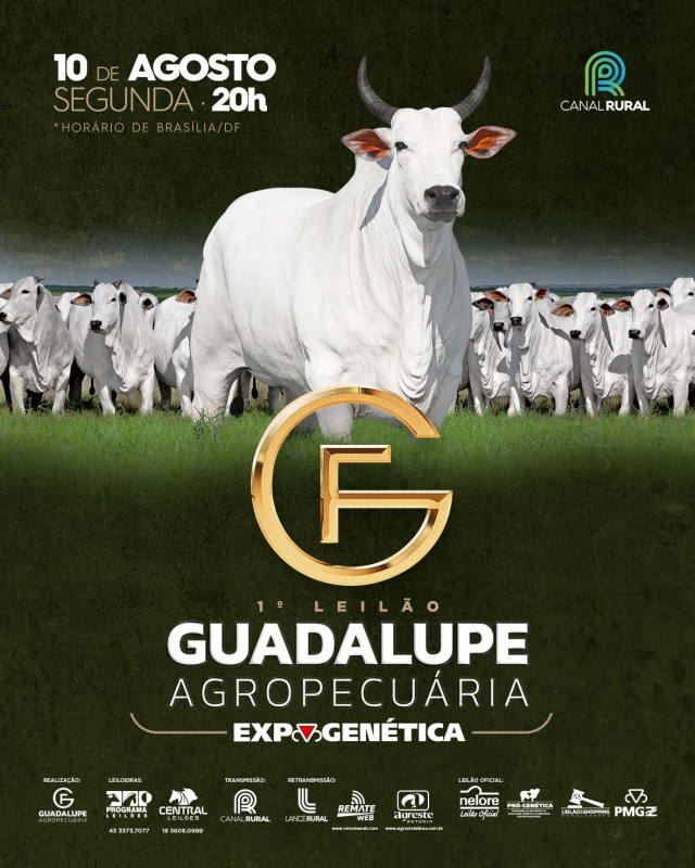 1° Leilão Guadalupe Agropecuária - Expogenética 2026