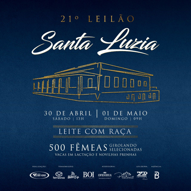 21° Leilão Santa Luzia - 01/05