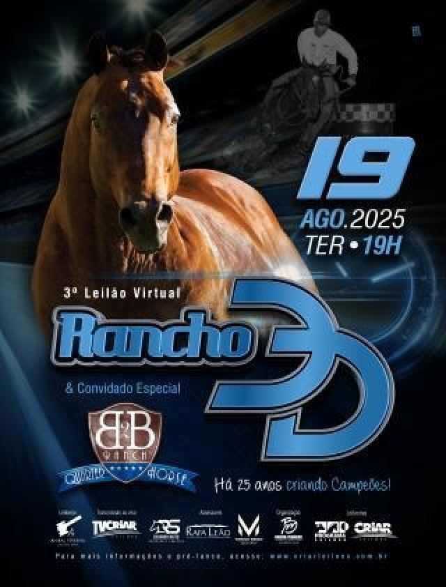 3º Leilão Virtual Rancho 3D e Convidado Especial