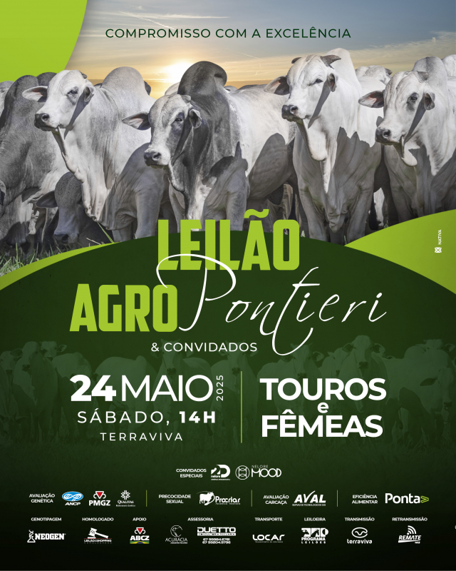 Leilão Agro Pontieri e Convidados - Touros e Fêmeas