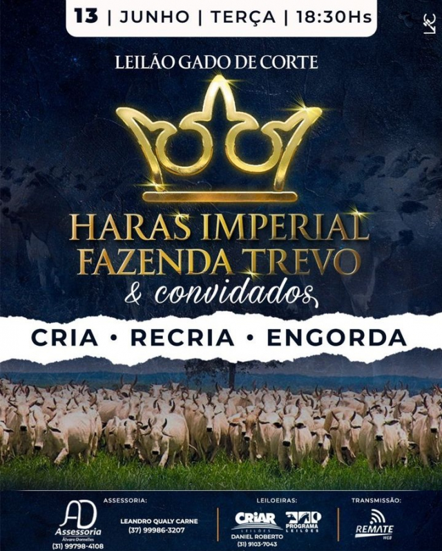 Leilão Haras Imperial, Fazenda Trevo & Convidados