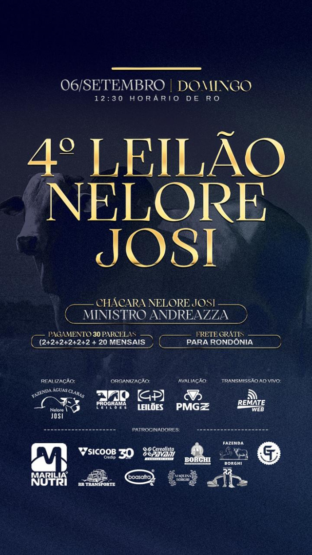 4º Leilão Nelore Josi