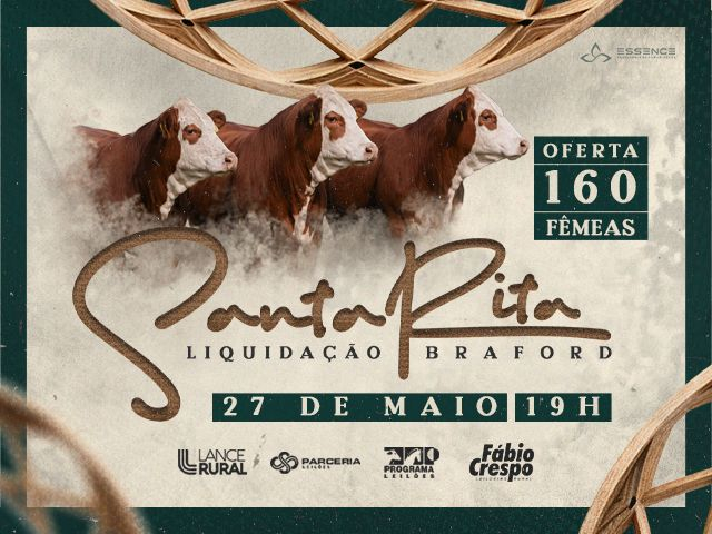 Leilão Virtual Santa Rita - Liquidação Braford