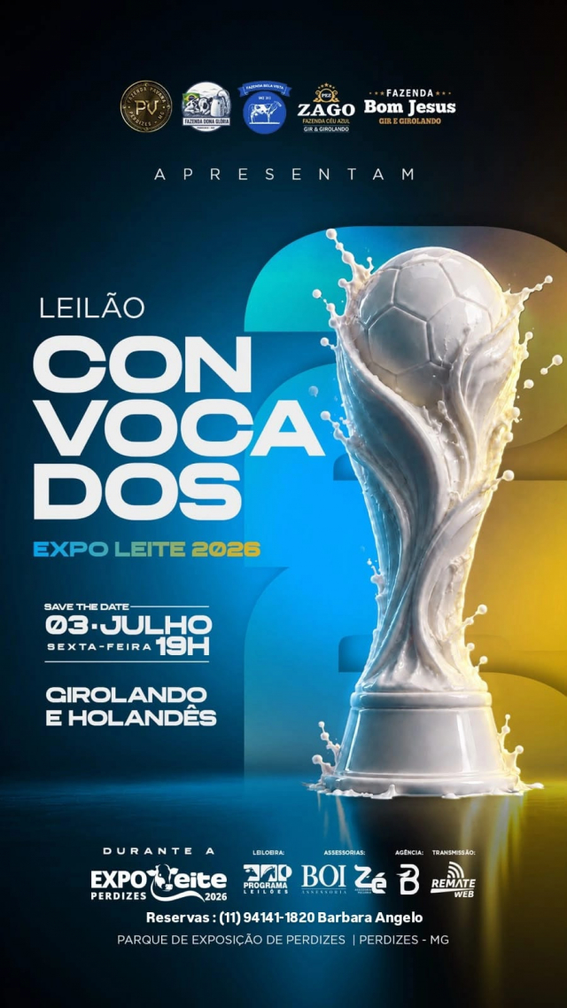 Leilão Convocados Expoleite 2026
