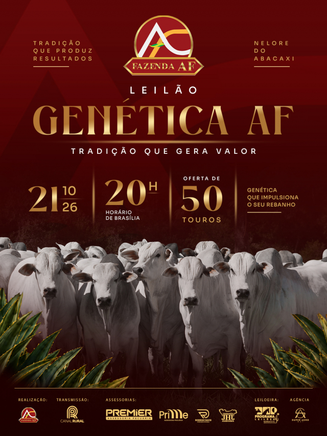 Leilão Genética AF - 50 Touros