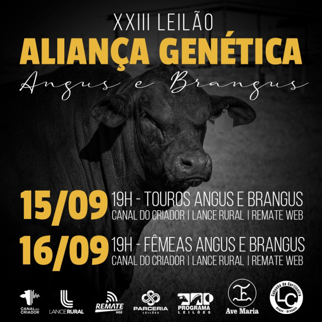 XXIII Leilão Aliança Genética - Touros Angus e Brangus