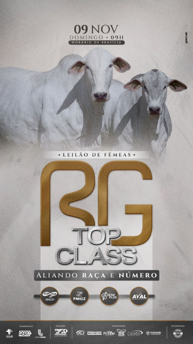Leilão Virtual de Fêmeas RG Top Class