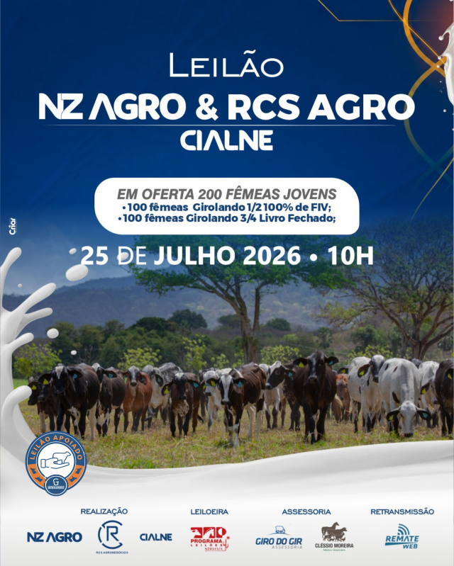 Leilão NZ Agro & RCS Agro CIALNE