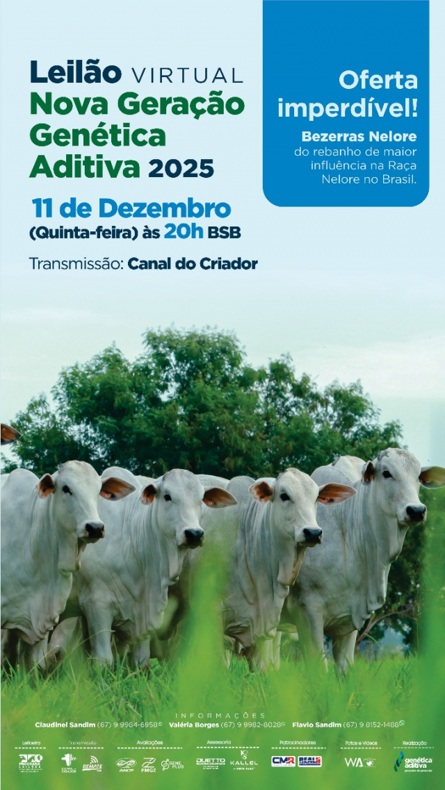 Leilão Virtual Nova Geração Genética Aditiva 2025 - Bezerras