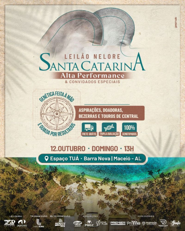 Leilão Nelore Santa Catarina - Alta Performance e Convidados Especiais