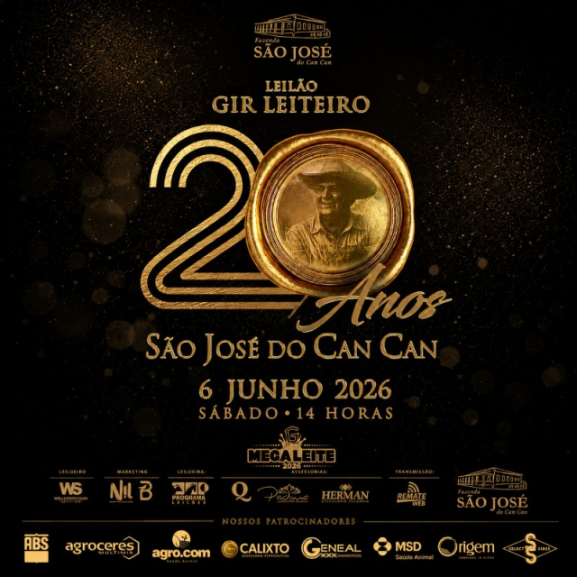 Leilão Gir Leiteiro São José do Can Can - 20 Anos