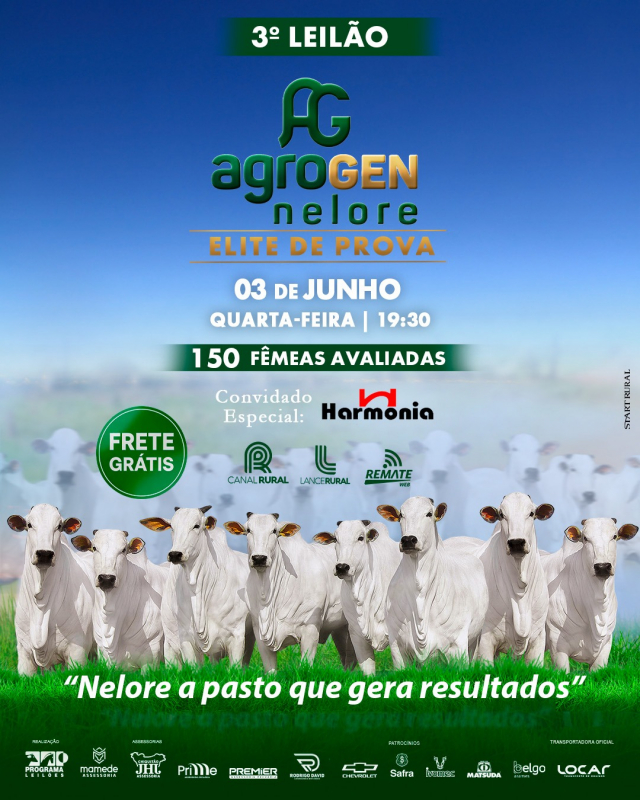 3º Leilão Agrogen Nelore - Elite Provada