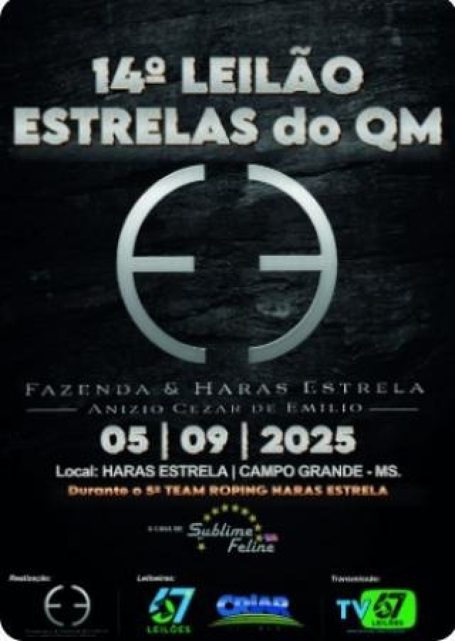 14º Leilão Estrelas do QM - Fazenda e Haras Estrela