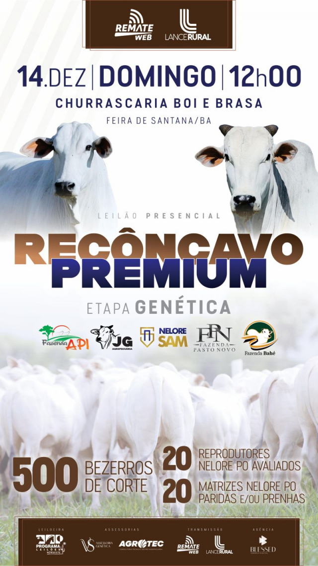 Leilão Recôncavo Premium - Etapa Genética