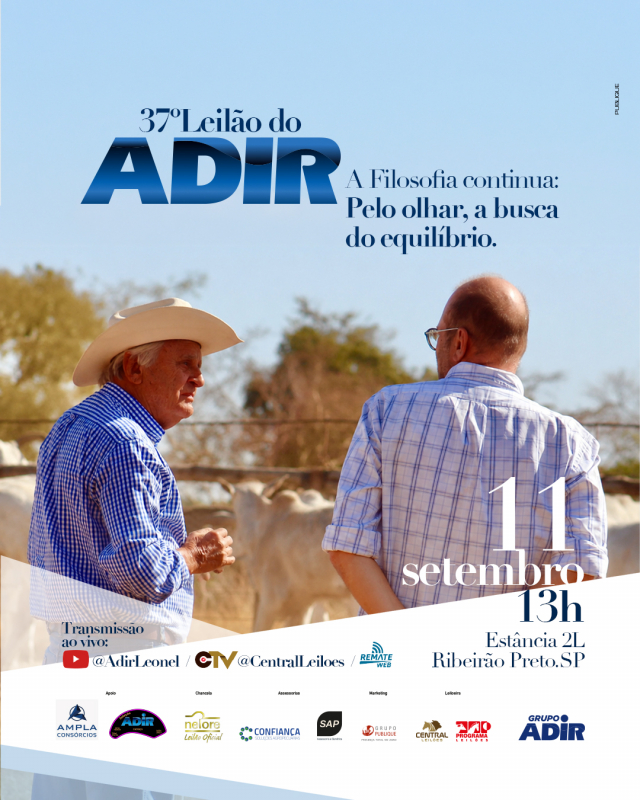 37° Leilão do Adir: A Filosofia Continua