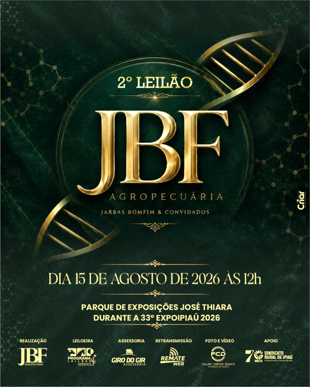 2° Leilão JBF Agropecuária