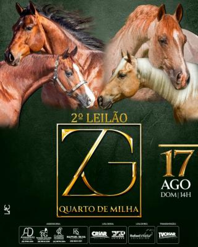 2º Leilão Virtual ZG Quarto de Milha - Produção