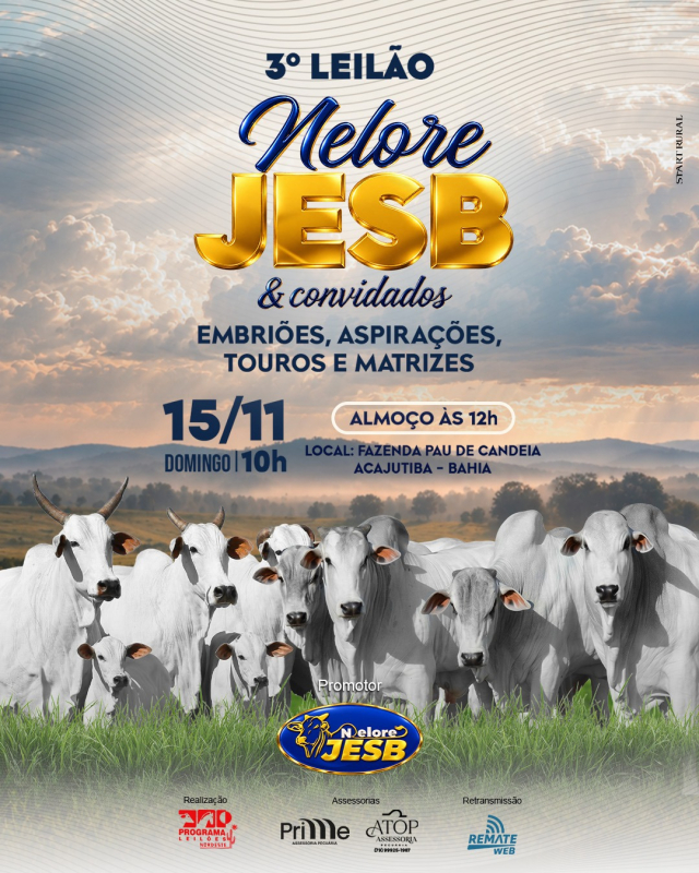 3º Leilão Nelore JESB & Convidados