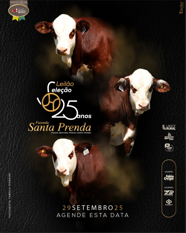Leilão Virtual Seleção 25 anos Fazenda Santa Prenda