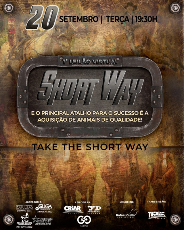 1° Leilão Virtual Short Way