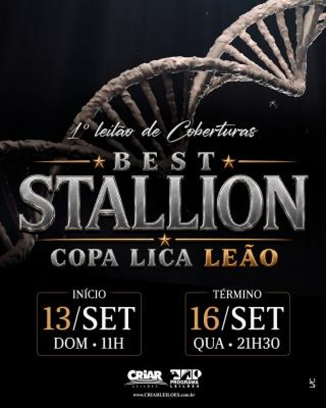 1° Virtual de Coberturas Best Stallion Copa Lica Leão