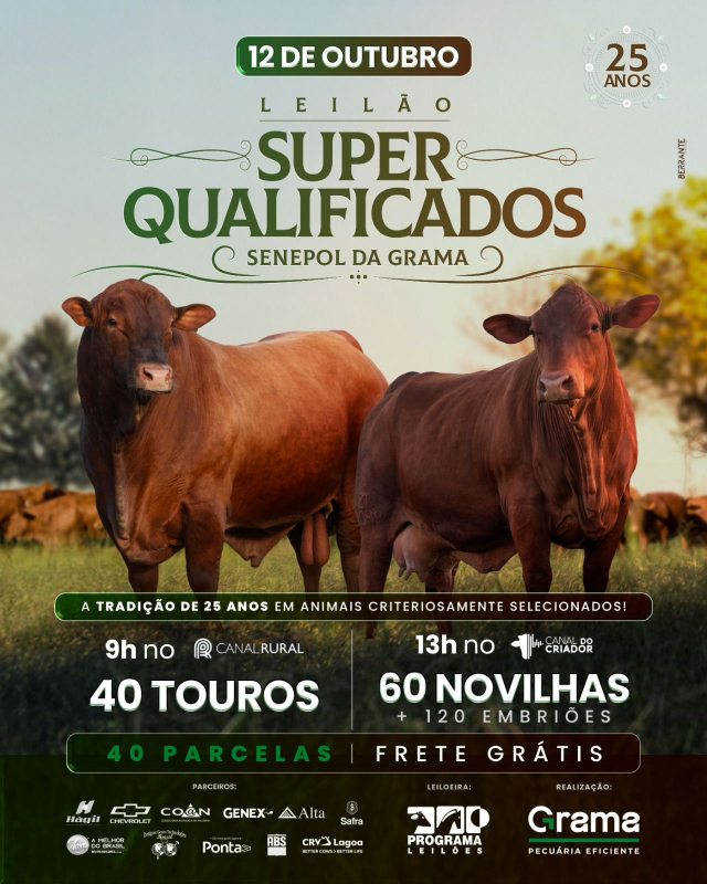 Leilão Super Qualificados Senepol da Grama