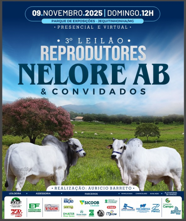 3º Leilão Reprodutores Nelore AB & Convidados