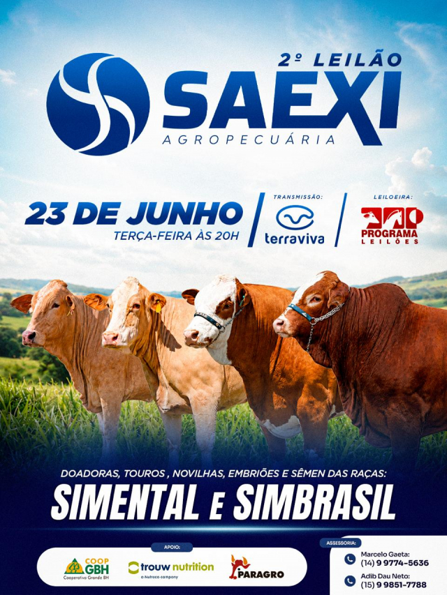2º Leilão Saexi Agropecuária