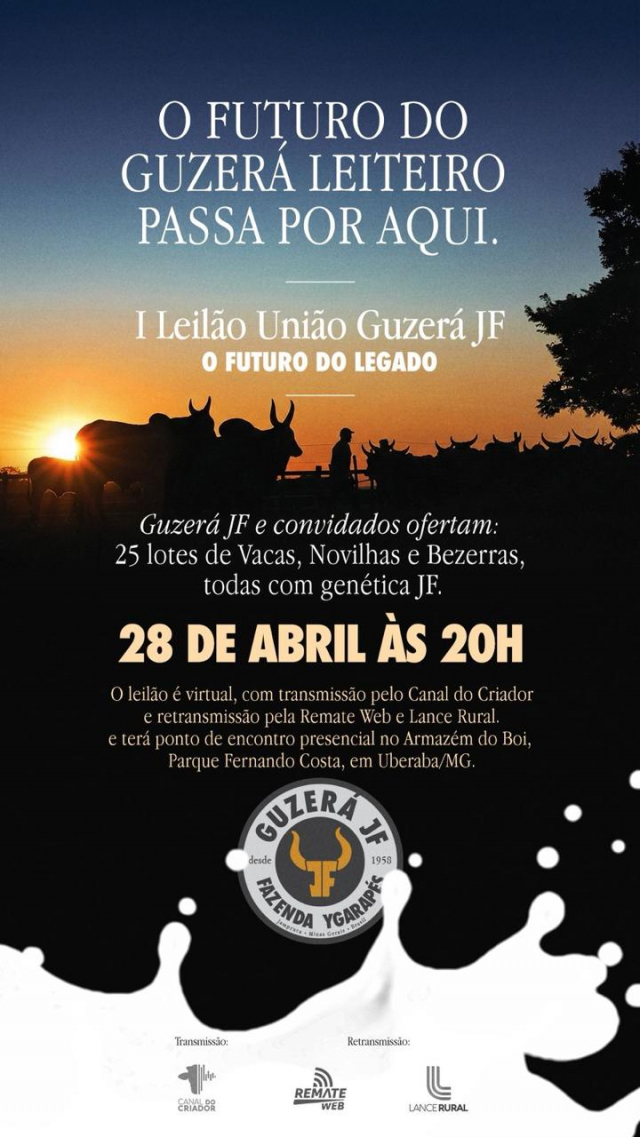 I Leilão Virtual União Guzerá JF e Convidados