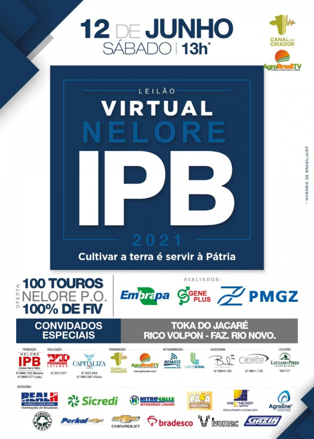 Leilão Virtual Nelore IPB 2021