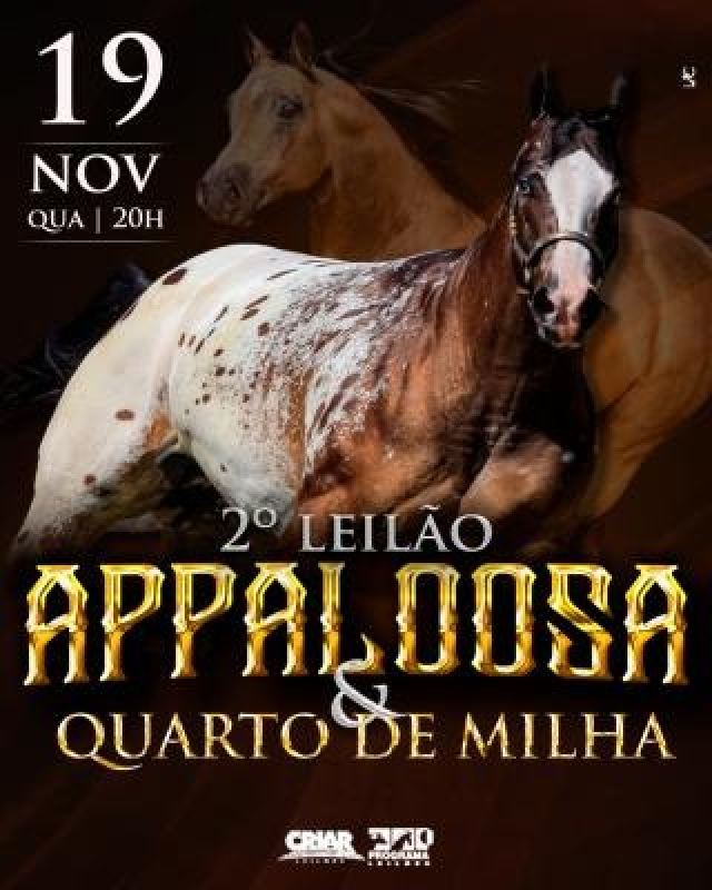 2º Leilão Appaloosa  & Quarto de Milha