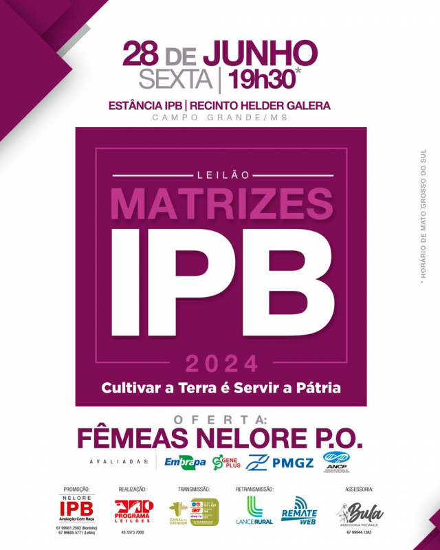 Leilão Matrizes IPB 2024