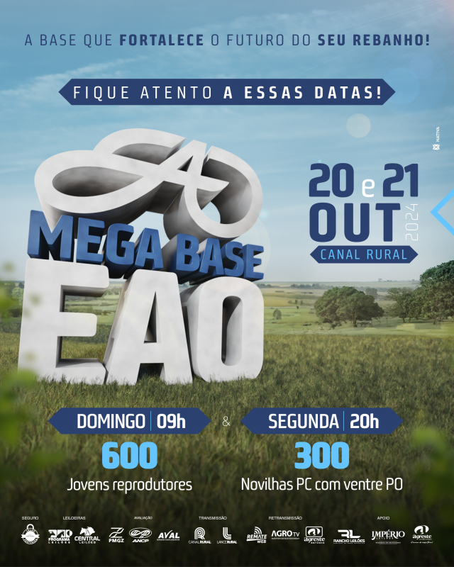 Leilão Virtual Mega Base EAO - Jovens Reprodutores