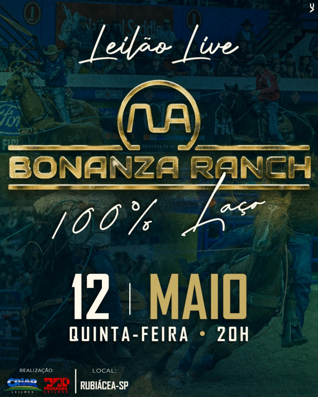 1° Live Bonanza Ranch 100% Laço