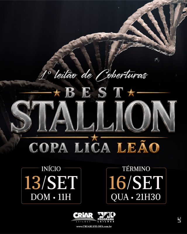1° Leilão de Coberturas Best Stallion Copa Lica Leão