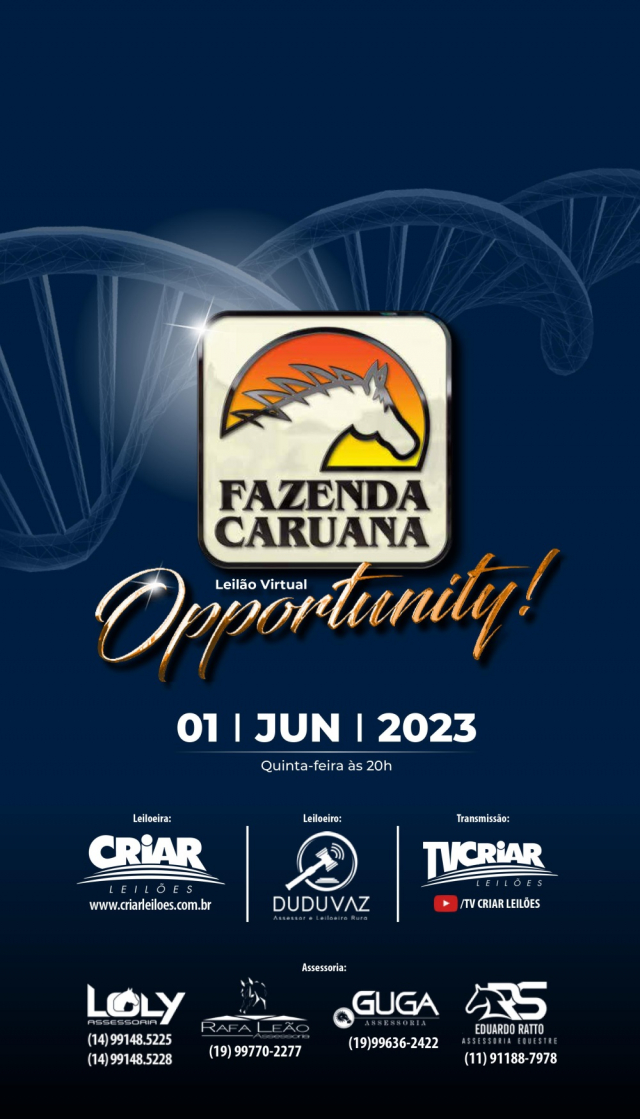 Leilão Virtual Opportunity - Fazenda Caruana