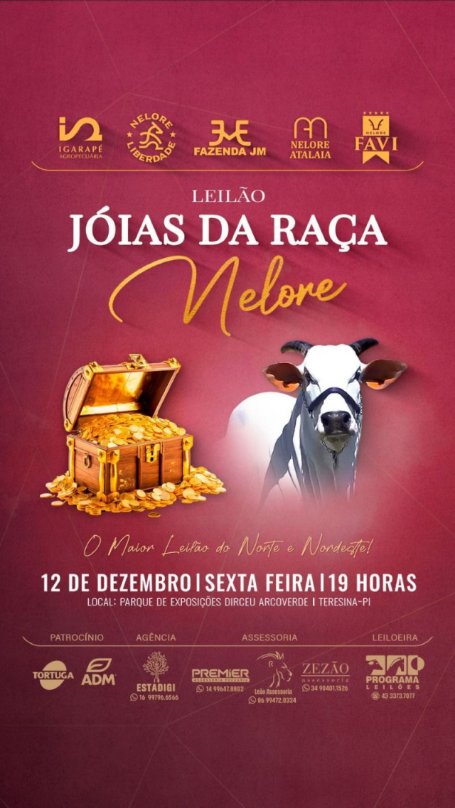 Leilão Jóias da Raça Nelore