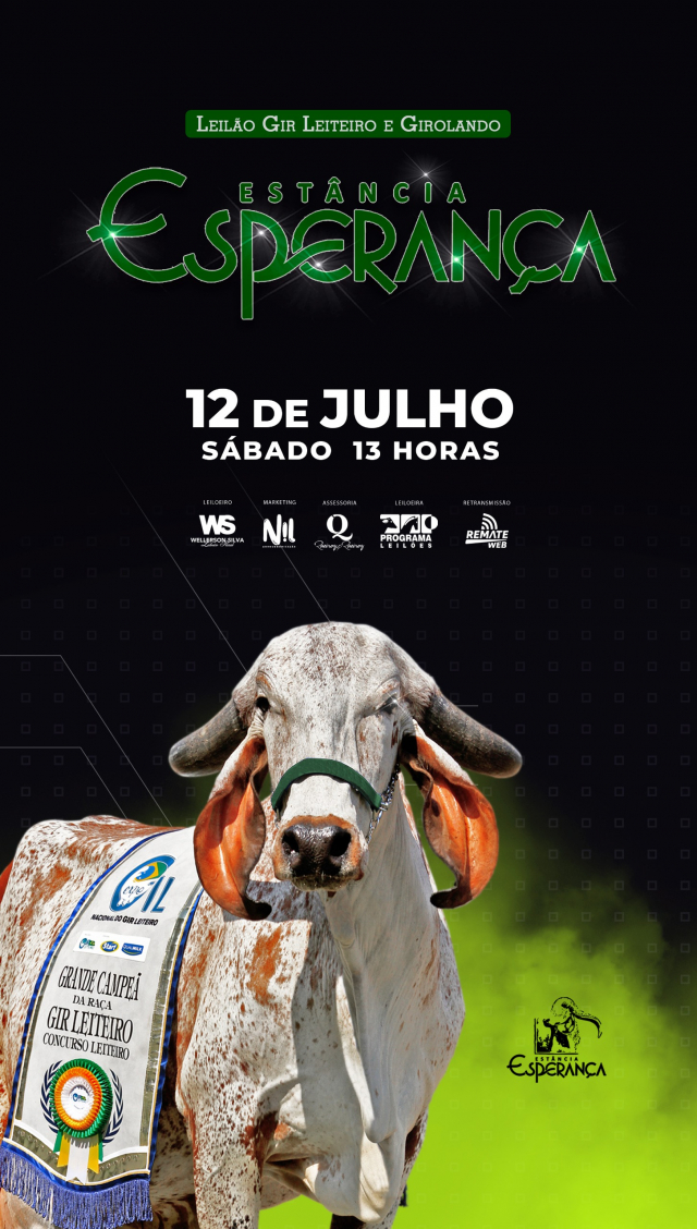 Leilão Virtual Gir Leiteiro e Girolando Estância Esperança