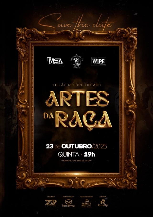 Leilão Virtual Nelore Pintado Artes da Raça