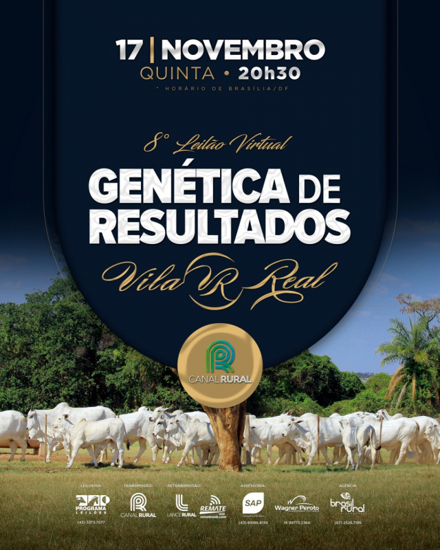 8° Leilão Virtual Genética de Resultados Vila Real