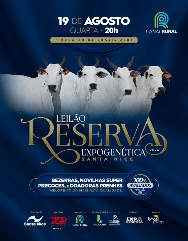 Leilão Reserva Santa Nice Expogenética 2026